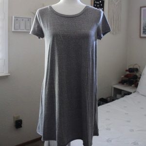 Light Gray T-Shirt Dress